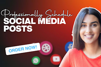 professionally schedule social media posts