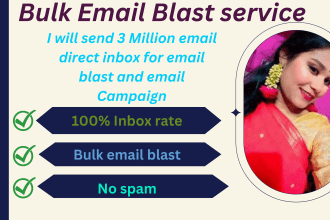 do 3 million email  blast for email campaign
