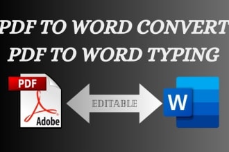 do pdf to word convert and pdf to word typing