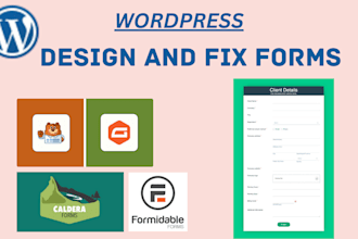 create and fix advanced wordpress forms in 24 hours