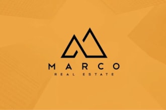create a minimalist construction real estate business logo design
