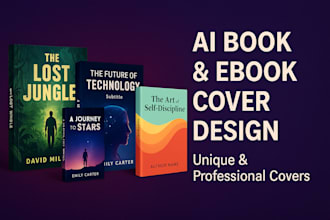design stunning ai powered book, ebook, and storybook covers