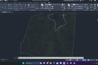 create autocad topographic contour lines