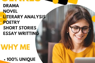 critically analyze any piece of english literature