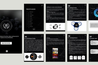 write and design a professional whitepaper for you