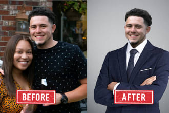 create business headshot portrait from photos