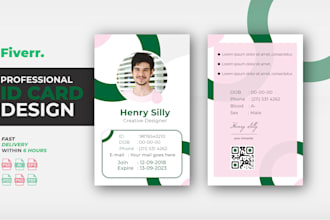 design your business card, identity card, employee id, student card