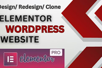 redesign wordpress website and design landing page