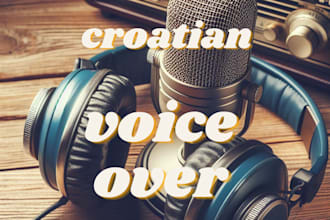 record a professional voice over in croatian