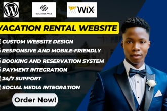 vacation rental website, vacation rental for rental website with booking