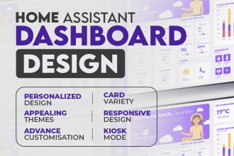 create home assistant dashboard with various inbuilt and custom cards