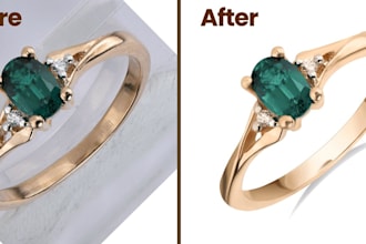 do professional jewelry photo retouching and editing with the best quality