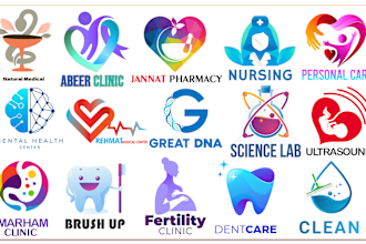 do medical healthcare wellness dental clinic fitness pharmacy home care spa logo