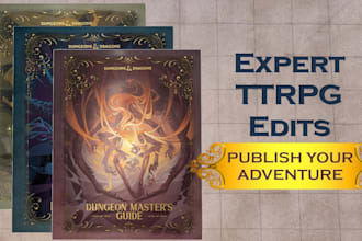 be the copy editor for your rpg or dnd adventure