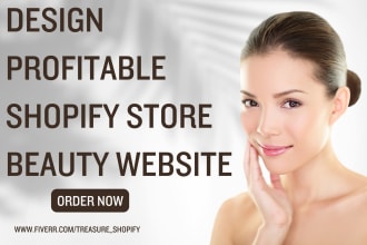 design profitable skincare shopify store cosmetic store beauty shopify store