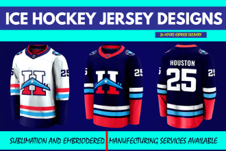 custom ice hockey jersey, uniform design and team wear kits