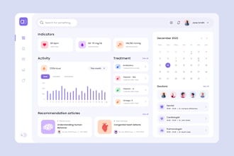 design UI UX for saas, web app, dashboard, and website