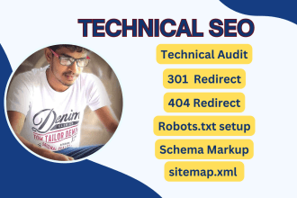 fix technical SEO 301 404 redirects sitemap xml robots txt