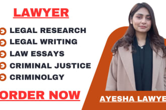 do legal research, legal writing, law essays and criminal justice