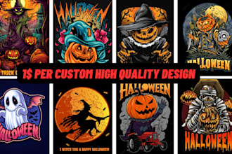 design custom halloween t shirt design and bulk t shirts