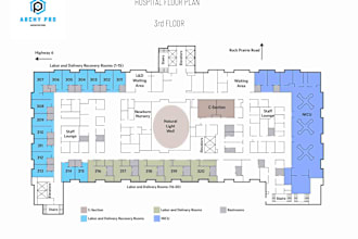 draw architectural plan in autocad 2d and revit