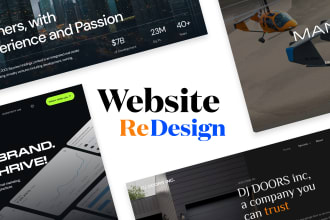 create website redesign in figma for your business