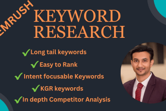 do advance SEO semrush keyword research and best competitor analysis