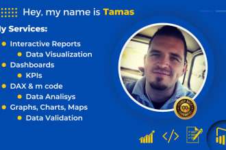 design professional dashboards and build reports in power bi