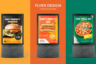 design your flyer for fast food business