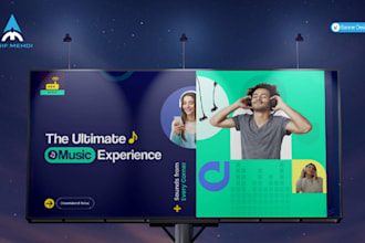 design a professional and unique banner ad