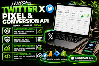 setup twitter x pixel conversion api within a hour