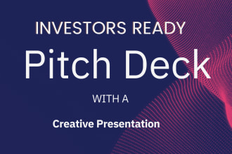 create investor pitch deck, pitch design, business plan, real estate, pitch deck