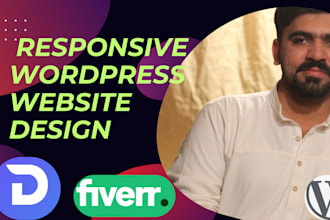 develop and revamp responsive word press website layout