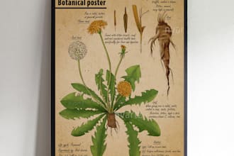 vintage knowledge informative illustrator poster design