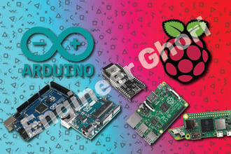 do arduino, raspberry pi, iot and esp32 programming and projects for you