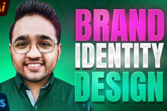 design corporate brand identity or brand style guide book