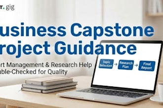 expertly guide and complete your business and management capstone project