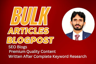 write optimized SEO bulk articles and blog posts