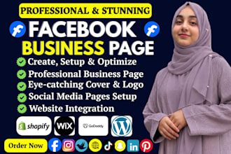 create and setup facebook business page