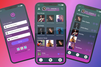 design UI UX for mobile app with figma for ios or android
