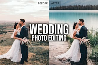 professionally edit your wedding or event photos