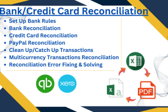 do bank, credit card and paypal reconciliation in quickbooks online, xero