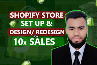 set up branded shopify store and store design for 10x sales