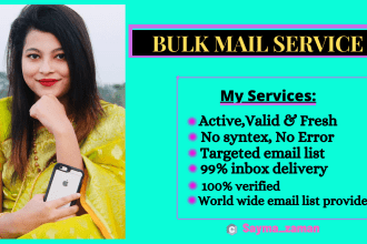 provide verified email list for your email marketing