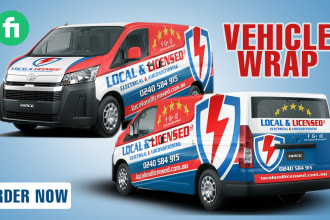 make branding vehicle wrap, car wrap, van wrap, vehicle wrap design