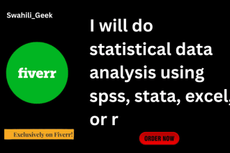 do statistical data analysis using spss, stata, excel