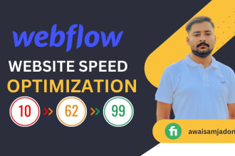 optimize webflow page speed on gtmetrix and pagespeed insights