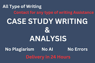 do research and summary writing, reports,case study analysis and case study