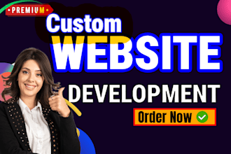 do custom websites development, website development, full stack website, web app