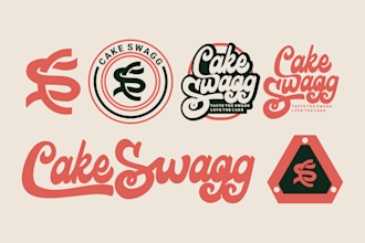 create design vintage hand drawn logo badge emblem for brand